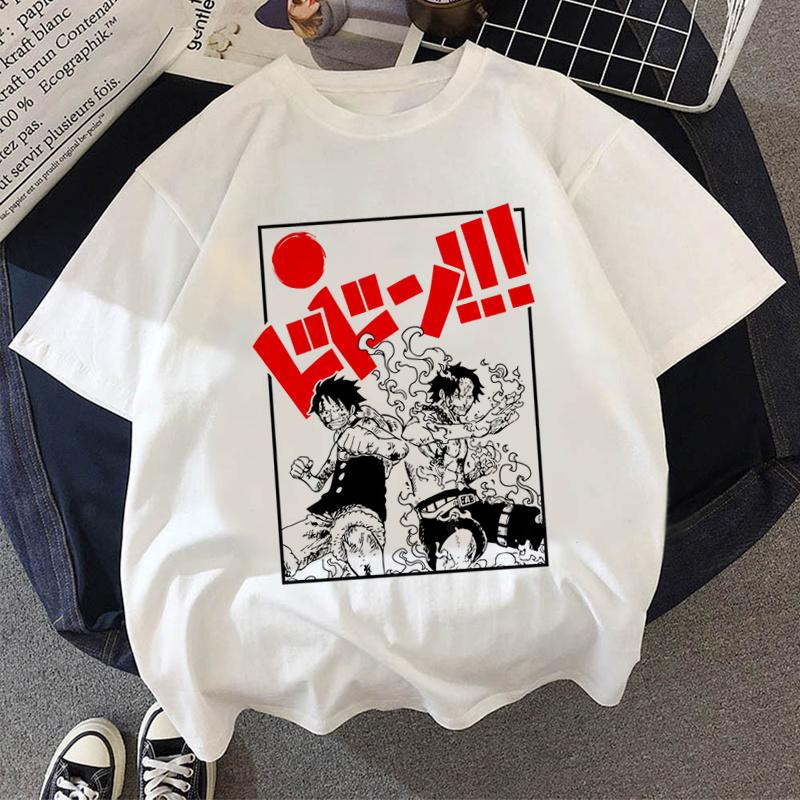 Japanese Anime One Piece Luffy T-Shirt Chopper Peripheral Clothes Men Cartoon T-shirt  Fashion Harajuku Ullzang Fashion Unisex Top