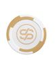 SLOWPLAY Godel Clay Poker 14g Heavyweight Clay 40mm Large No Denominations Chips, Composite, Chips, 50" Pack, White,