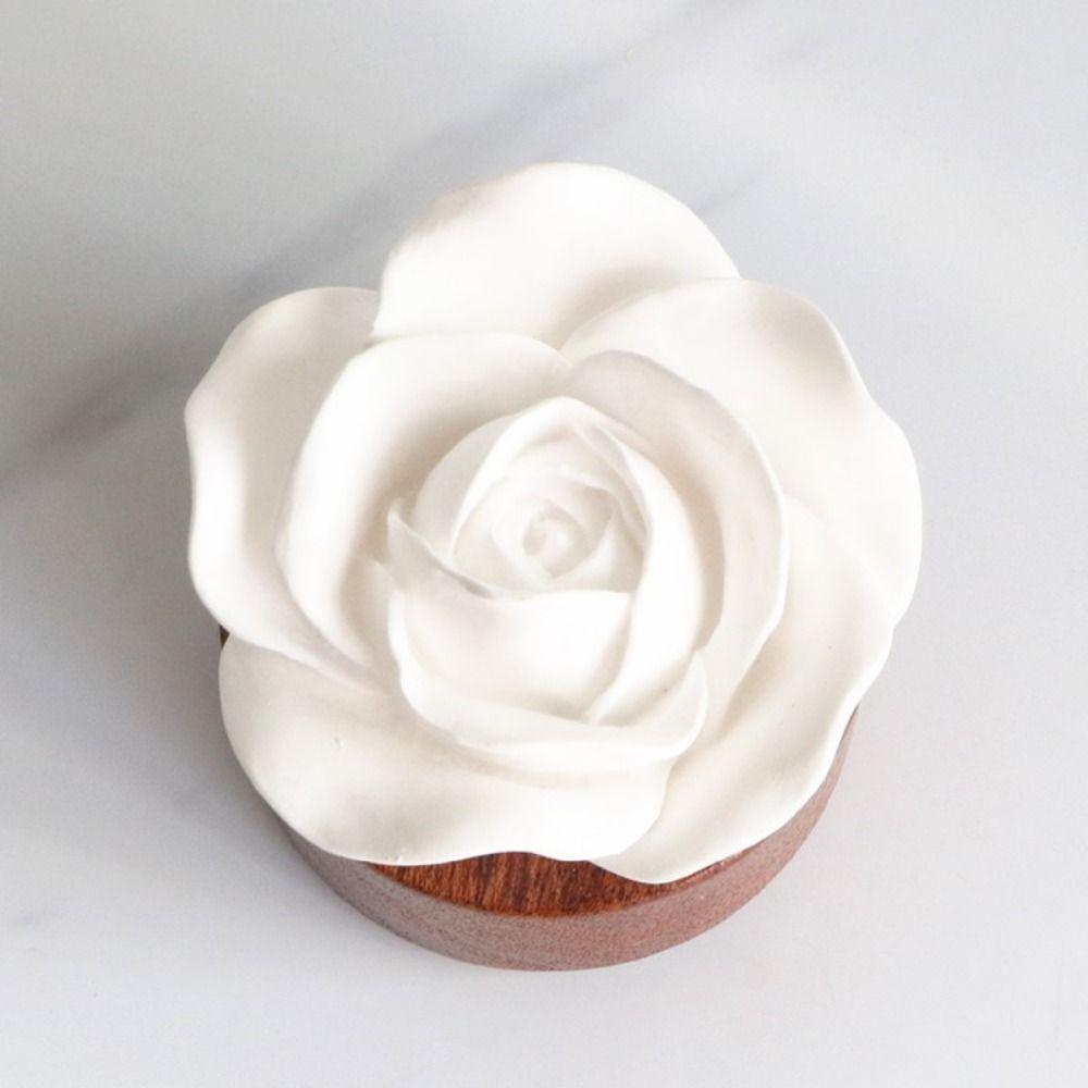 Handmade Car Air Fresheners Decorations Wooden Base Perfume Diffuser Stone  Essential Oil