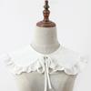 Elegant Detachable Collar Sweet Ruffled Shawl Fashion Blouse Shoulders Fake Collar  All Matching