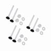 3 Pair White Toilet Tank Bolts Toilet Seat Screws Replacement  Toilet Water Tank Installation