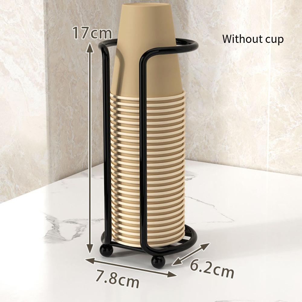 

Органайзер для стаканов Кухонный держатель для бумажных стаканов Пластиковый держатель для стаканов Бытовые держатели для кофейных чашек Single Grid Black