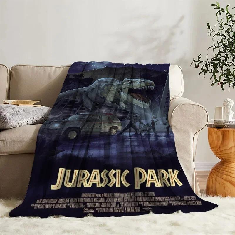 Fluffy Blanket  J-Jurassic Park Bed Sofa Camp Nap Bedroom Decor Bedspread Soft Fleece Home Textile Birthday Wedding Gift Blanket