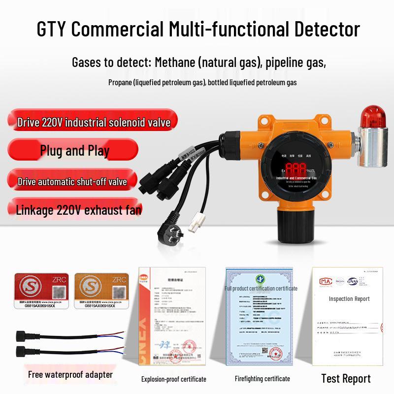Industrial Flammable Gas Leak Detector for Natural and Liquefied Petroleum Gas