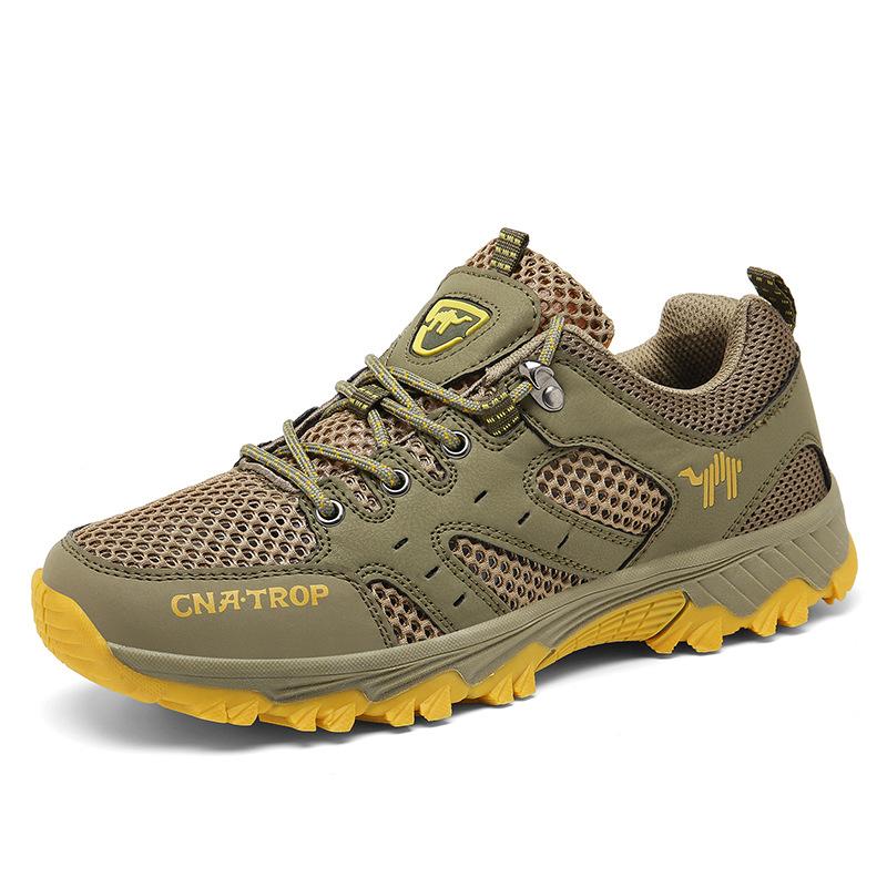 Spring and summer new large size sports shoes mesh shoes men's breathable outdoor hiking shoes travel shoes