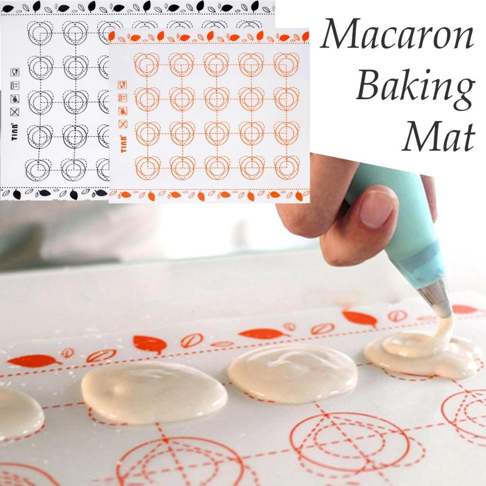 Non Stick Fondant Home Oven Silicone Macaron Baking Mat Pastry Sheet Cake Tools Rolling Dough Pad
