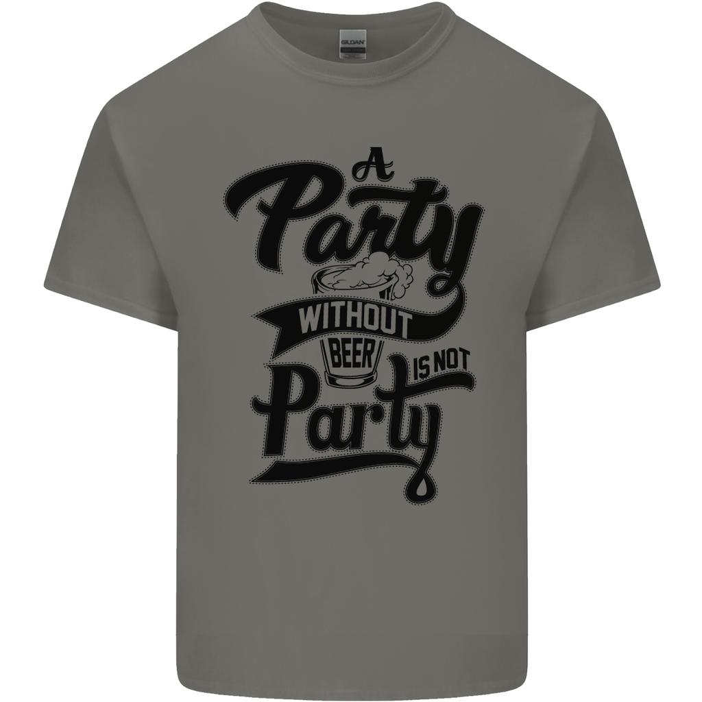 A Party Without Beer Alcohol Funny Beer Gin Unisexs Light Cotton TShirt