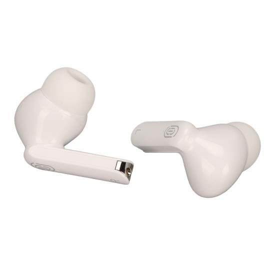 Smart Touch Bluetooth 5.1 Earbuds Strong Signal Low Loss Portable HiFi Wireless Headphones for Outdoor White 