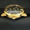 HAND-WINDING VINTAGE MONTINE SWISS MENS REFURBISHED BLACK DIAL WATCH a441068-1