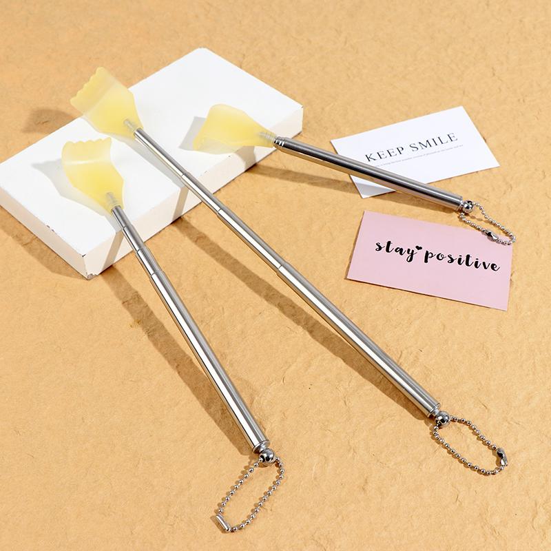 1Pc Telescopic Back Scratcher Telescopic Pen Clip Back Scratcher Itch Massager