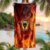 Toalla de Playa de Fútbol Wolverhampton Wanderers Suave Microfibra Toalla de Verano Secado Rápido Absorbente para Playa Piscina Viaje