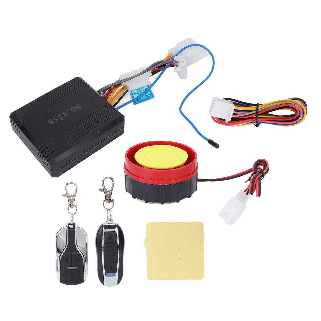 Motorcycle Anti Theft Alarm System Kit One Way Remote Control Waterproof Universal 12V