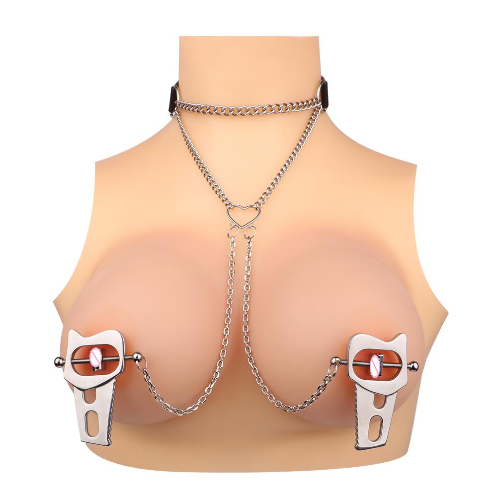 Strength Nipple Clamps Weights Bondage Gear Metal Clips for Nipples Adult Games Sex Metal Nipple Clamps With Chain
