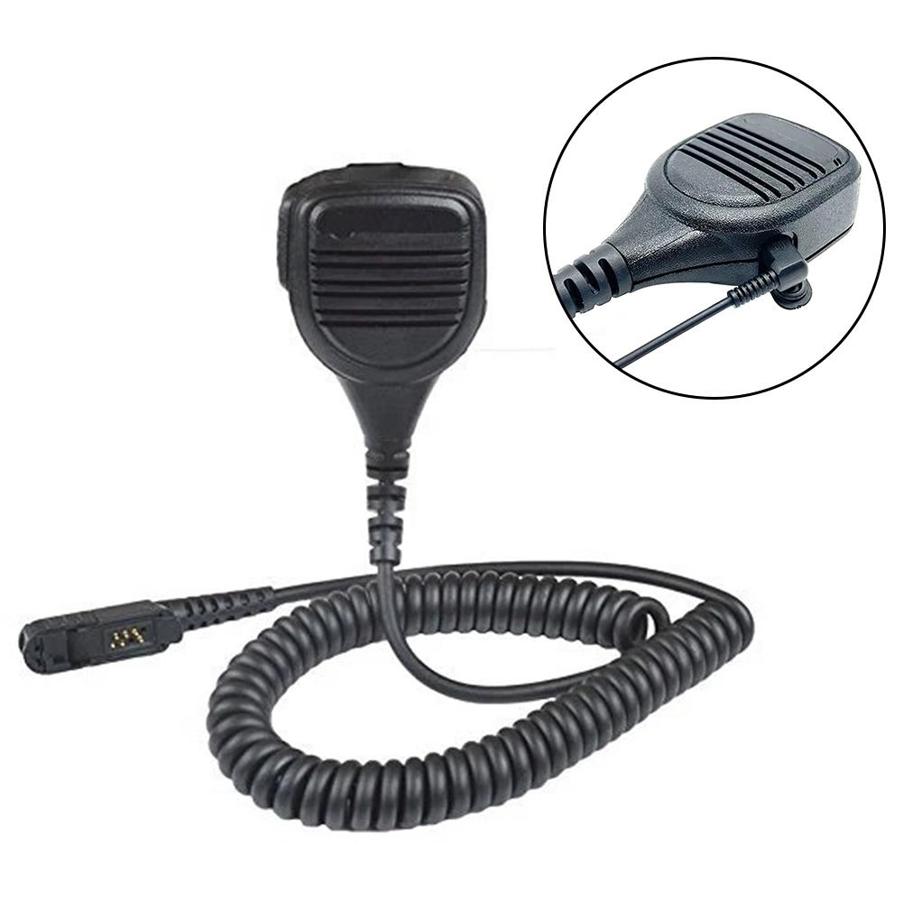 Push-to-Talk Mic Speaker Microphone For In-vehicle Use Noise Reduction Microphone Audio Jack For Headphones For XPR3000