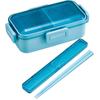 Skater Chopsticks and Chopstick Case Set, Disney Ariel, Turquoise, 18cm, Antibacterial, Adult Size, Made in Japan, ABC3AG-A