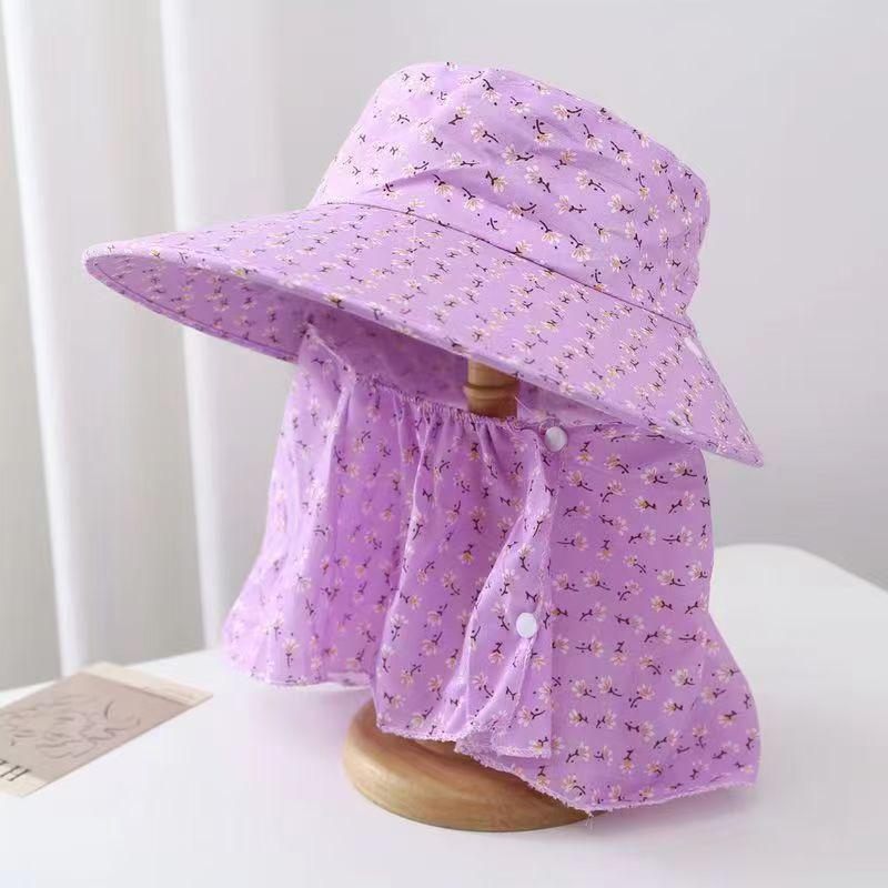 Women's Wide Brim Sun Hat for Summer – Offers Face and Neck Protection, Ideal for Outdoor Activities like Cycling and Farm Work.