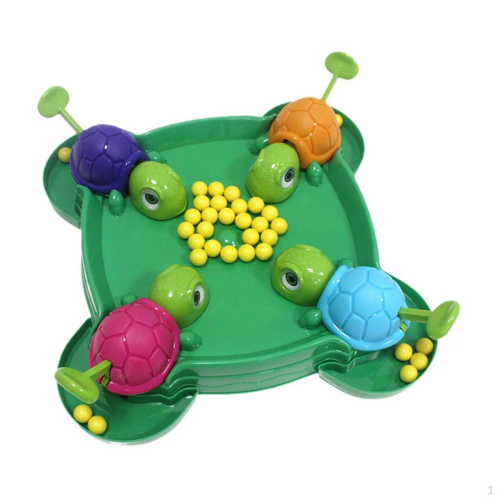Hladná Korytnačka Stolová Hra Hračka pre Skoré Učenie Rodinná Čísla Počítanie Puzzle Hrášok Jedenie