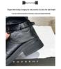 Women's Genuine Leather Black Wrinkled Over-the-Knee Knight Boots with 9cm Inner Height - 2025 New Style.
