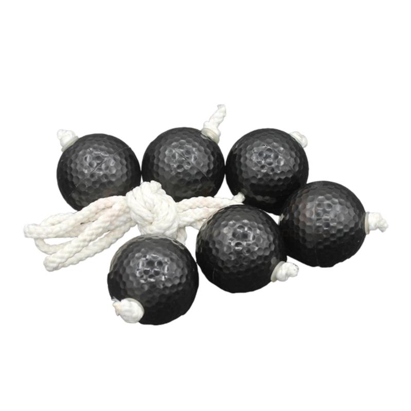 6Pcs Outdoor Lawn Yard Golf Throwing Ball Ladders Toss Game Ball Replacement Hard Golf Training Ball Enduring