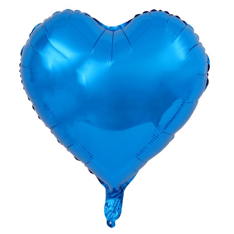 10inch Five-pointed Star Heart Foil Balloons White Black Pentagram  Balloon Kids Toy Wedding Birthday Party Decoration