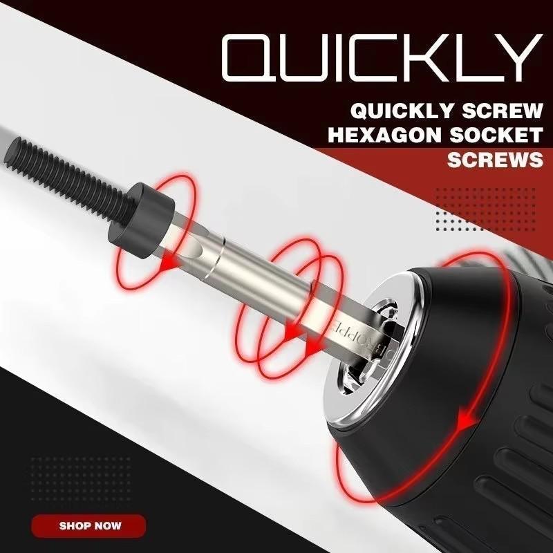 8Pcs 1/4inch Shank Hex Magnetic Screwdriver Bit Set Security Tamper Proof Screw Driver Bits Hex Head H1.5-H8