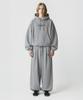 PRINOAR [Fleece Lined] Small Slow And Soft String One-Pleat Wide Pants - Melange