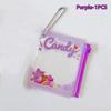 1/3Pcs Mini Anime Badge Storage Bag Protective Shell Toy Doll Bag Transparent Display Bag Pendant Hanging Keychain Decor Gift
