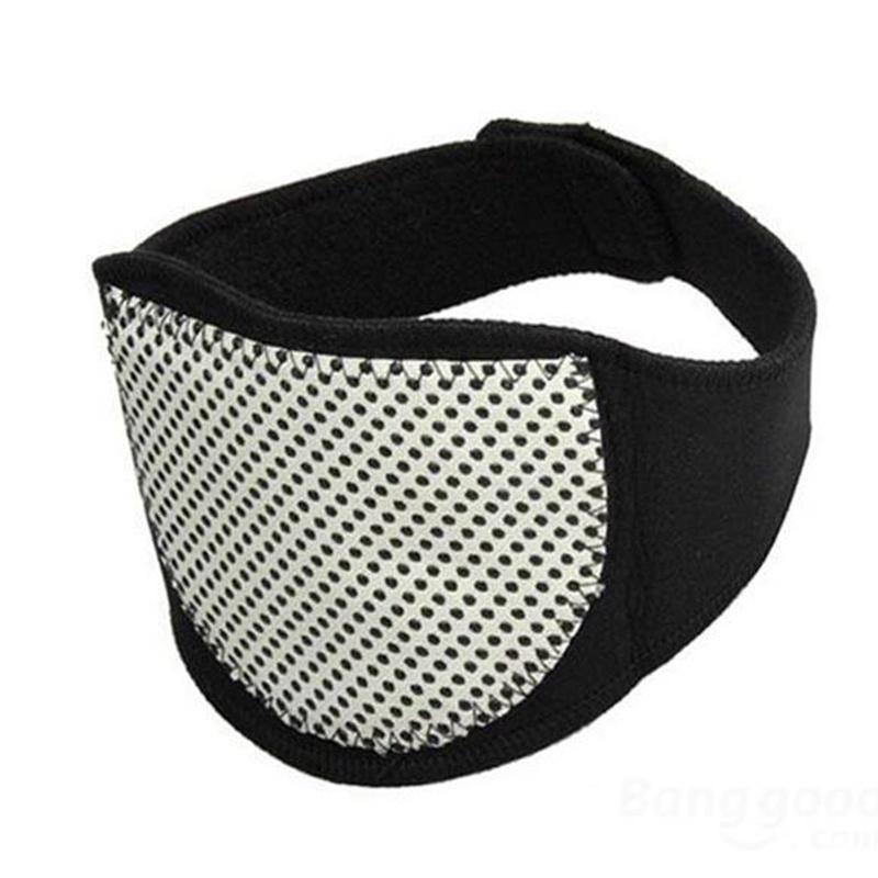 1Pcs Heating Neck Protection Massager Spontaneous Belt ( Color: Black)