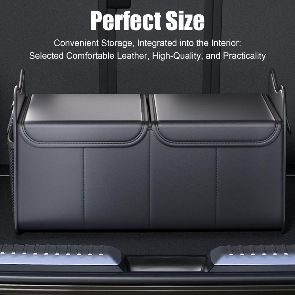 Trunk Organizer for Car Car Trunk Storage Organizer with Lid Large Foldable Storage Box Vehicle Accessories for Cargo Backseat