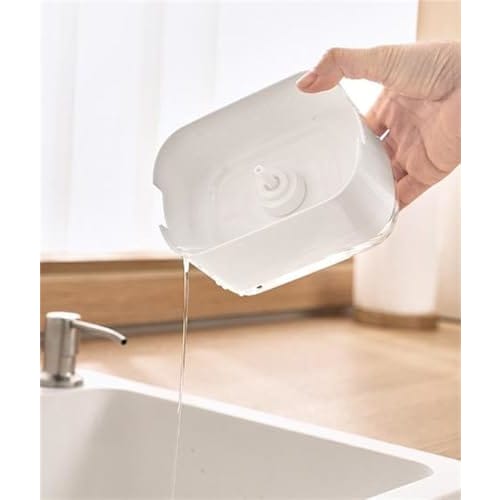 EFFORTS Sponge Holder, Detergent Bottle Dispenser, Sponge Holder for Kitchen, Foaming, One-Hand Operation, Draining Function, Space-Saving, Time-Savin