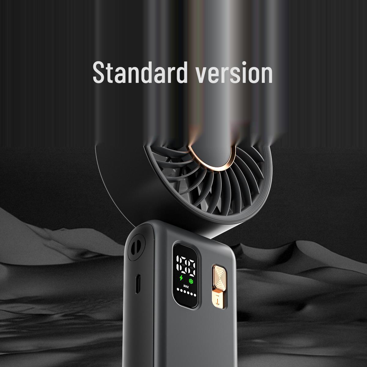 

2026 Foldable USB Handheld Fan with Ice Pack & High-Speed Breeze 80*41.6*196