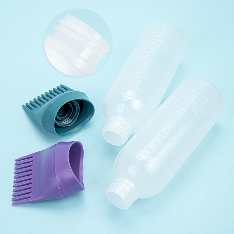 Empty Clear Pp Plastic 120ml Squeeze Applicator Bottles for Hair Oil Hair Dye Bottle, Hair Dye Applicator Bottles Plastic Squeeze Dyeing Shampoo