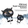 Motorcycle Headlight Led Owl Design Strobe Flash Spotlights White Yellow High Low Beam Scooter Auto Fog Light Running Lamp 12V