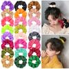 Solid Color Large Intestine Hair Band Color Ding Cloth Elastic Hair Band Hair Accessories Headgear Headrope 095