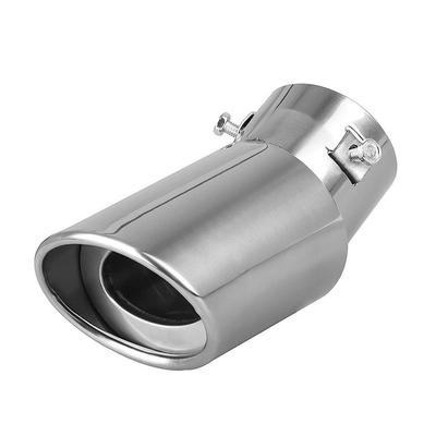 Universal Car Exhaust Muffler Tip Round Stainless Steel Pipe Chrome Exhaust Tail Throat Liner Exhause Car Trim Auto Accessories