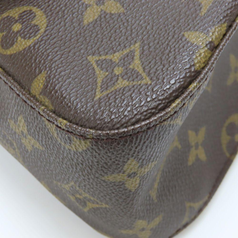 Used LOUIS VUITTON Shoulder Bag Mini Looping M51147 Monogram/Nume Leather Brown