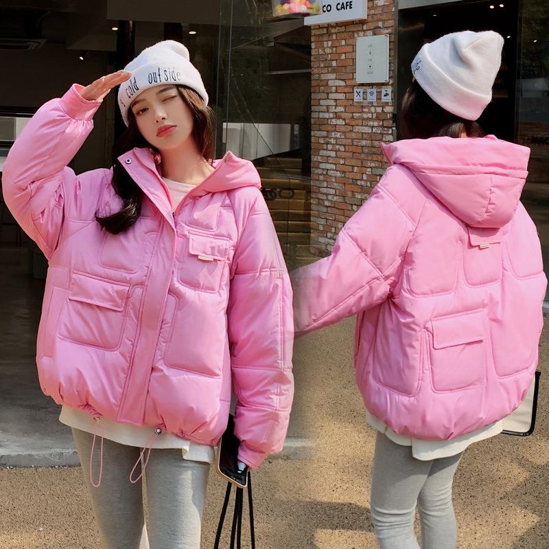 New Kleinland cotton clothes women's hooded cotton-padded clothes winter large size bread clothes short jacket tide