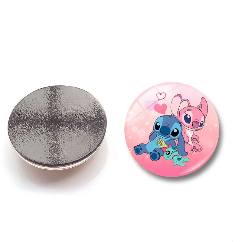 Lilo & Stitch Crystal Glass Magnet - Cartoon Stitch Home Decor Fridge & Whiteboard Sticker