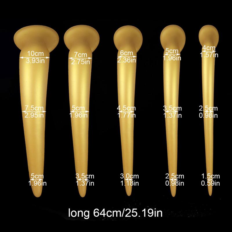 25 Inch Long Anal Plug Liquid Silicone Buttplug Huge Anal Dildos for Women Men Vaginal/Prostate Massage Sigmoid Stimulation