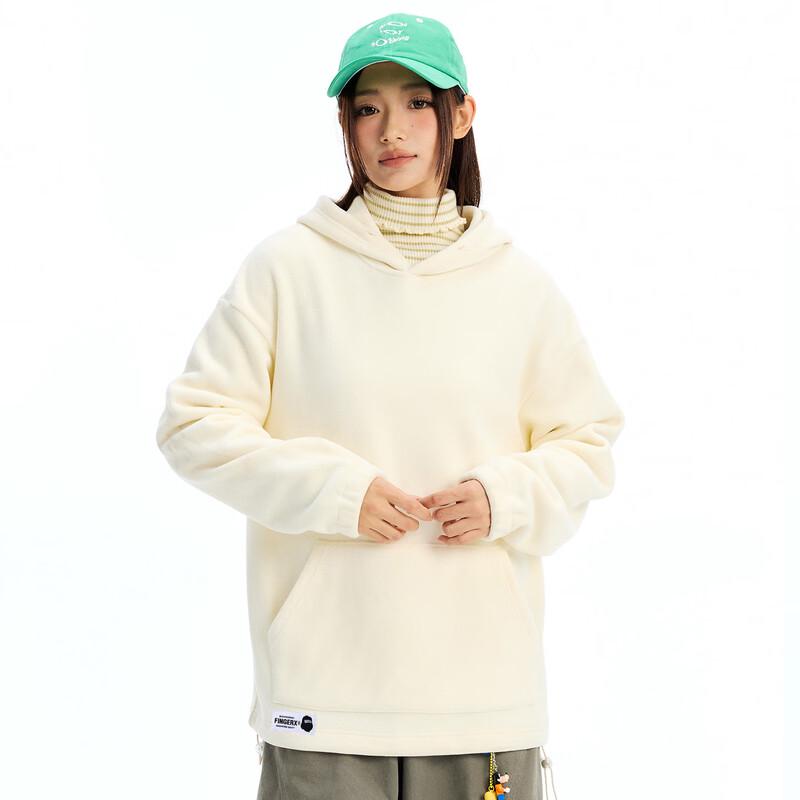 Fingercroxx Men's Double-Sided Sherpa Fleece Hooded Pullover