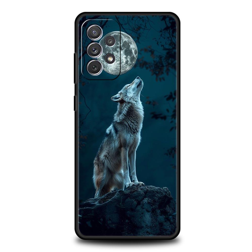 The Wolf Phone Case For Samsung Galaxy A55 A53 A51 A35 A33 5G A31 A25 A23 A21s A15 A13 A11 A41 A73 A71 A05 A03s S8 S9 Plus Cover
