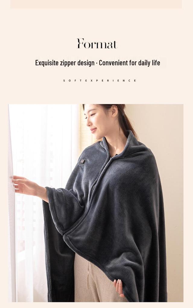 2026 USB Heated Multi-functional Shawl Blanket - Electric Winter Warmth Cloak