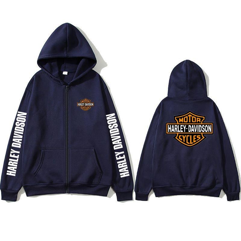 Motorcycle Hooded Sweatshirt Spring Man Printing Zipper Hoodie Outdoor Sports Loose Ventilate