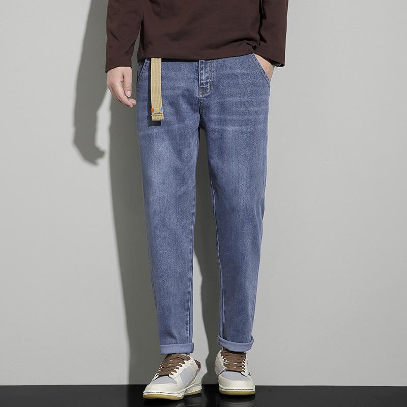 Loose Men's Straight Leg Jeans Autumn Winter Workwear Style High Street Long Trousers Trendy New Hot Sale of The Season Male Den