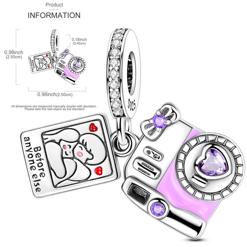 Elk Dinosaur Luminous Firefly Dangle Charm Flower Beads Sale Copper Fit Bangle Bracelet Diy Jewelry Charms