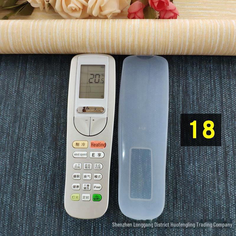 Funda protectora de silicona transparente para control remoto, antipolvo y anticaídas, para aire acondicionado, TV y decodificador