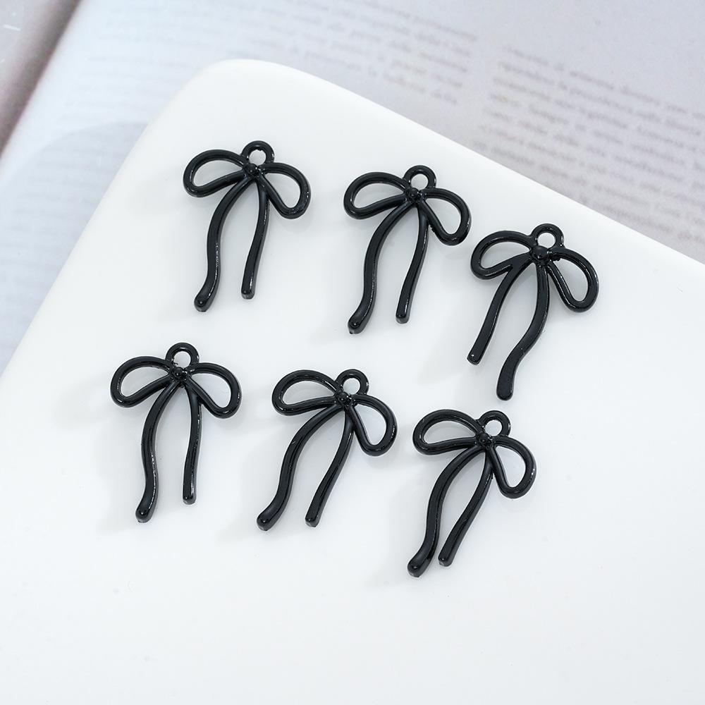 Alloy Streamer Bow Pendant Pendant Jewelry Diy Handmade Bracelet Necklace Pendant Accessories Material