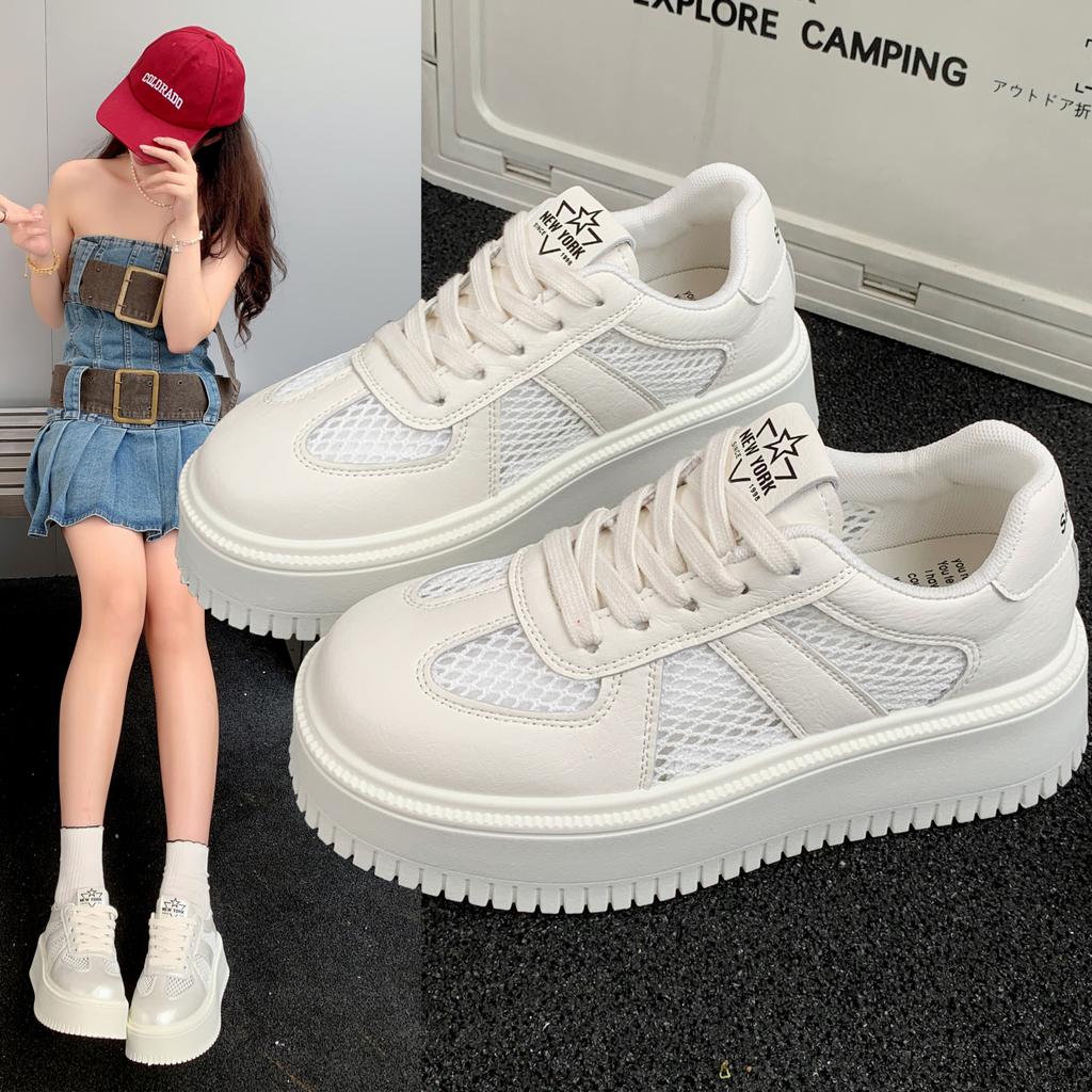 New Fashion Comfort White Vulcanized Platform Shoes Women Sneakers Fashion Shoes Spring Trend Casual Flats Sneakers Female