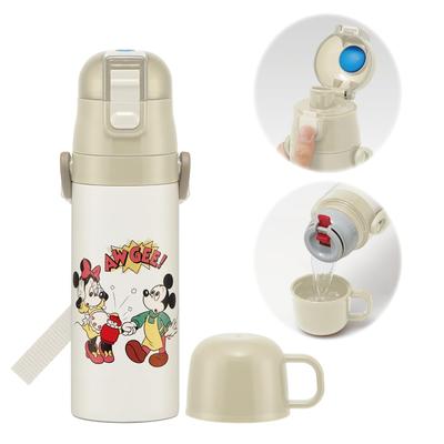 Stainless Steel Water Bottle Direct Drinking 470ml Cup Drinking 430ml Mickey Friends Cooking Lightweight Type Girls Boys Disney Waterbottle