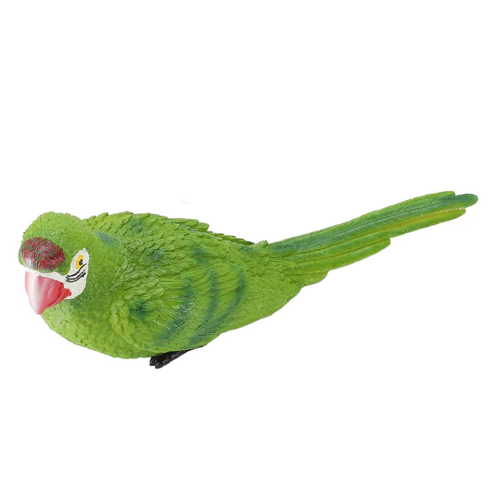 Parrot Figurine Simulation Vivid Innovative Wall Mounted Hand Painted Resin Parrot Model Toy for